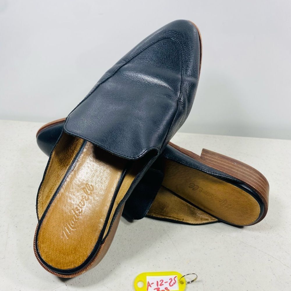 Madewell Womens The Frances Skimmer Mules Leather Black size 9